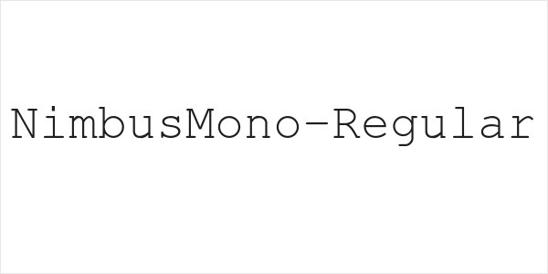 NimbusMono-Regular Logo