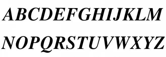 NimbusRomNo9L-MedIta Font Litere mari