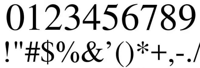 NimbusRomNo9L-Reg Font OTHER CHARS