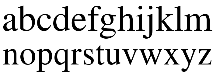 NimbusRomNo9L-Reg Font LOWERCASE