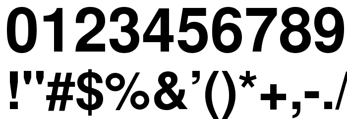 NimbusSanL-Bol Font OTHER CHARS