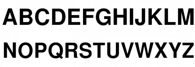 NimbusSanL-Bol Schriftart Groß