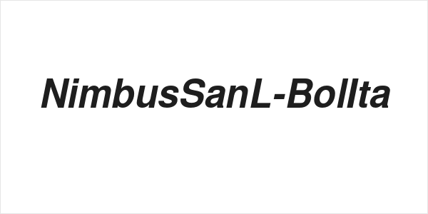 NimbusSanL-BolIta Logo