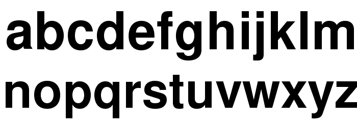 NimbusSanL-Bol Font LOWERCASE