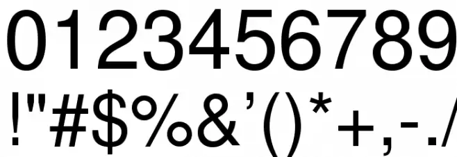 NimbusSanL-Reg Font OTHER CHARS