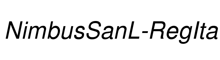 NimbusSanL-RegIta Font