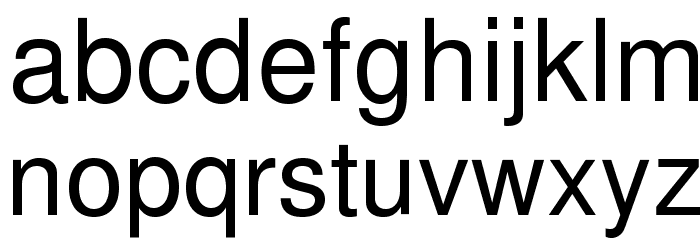 NimbusSanL-Reg Font LOWERCASE