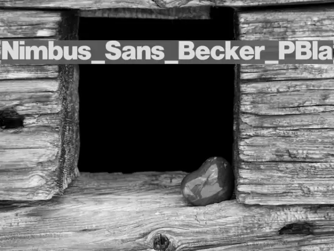 Nimbus_Sans_Becker_PBla Polices examples