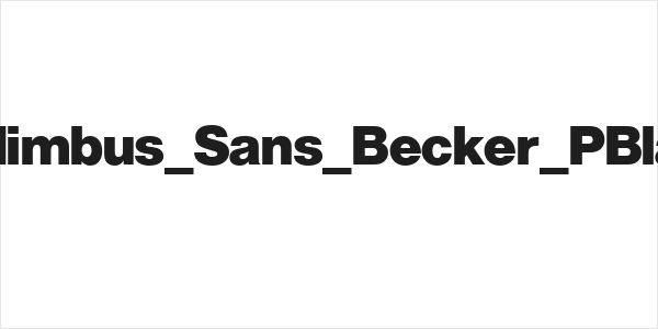 Nimbus_Sans_Becker_PBla Logo