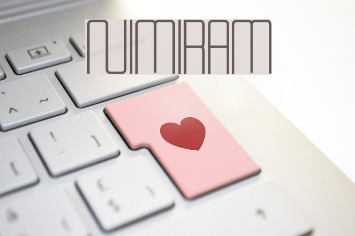 Nimiram Font examples