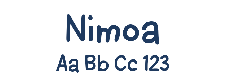 Nimoa Font Preview