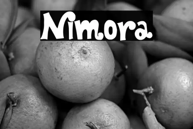 Nimora Font examples