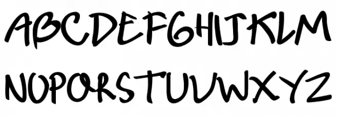 Nin KId Schriftart Groß