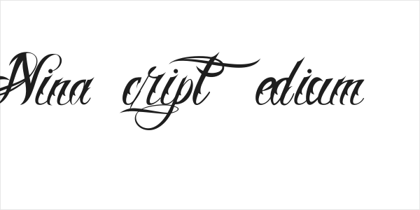 Nina Script  Medium Logo
