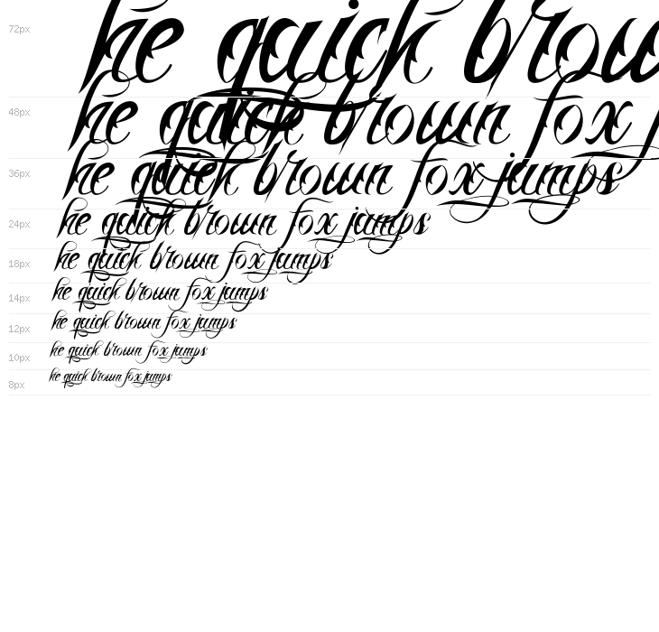 Nina Script  Medium Waterfall