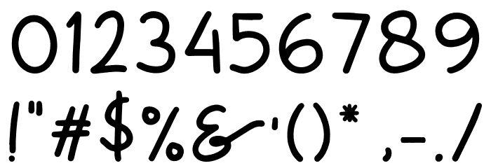 NinaninutRegular Font OTHER CHARS