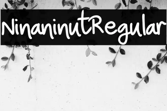 NinaninutRegular Font examples