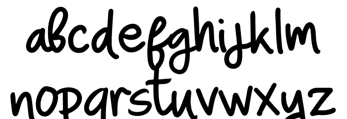 NinaninutRegular Font LOWERCASE