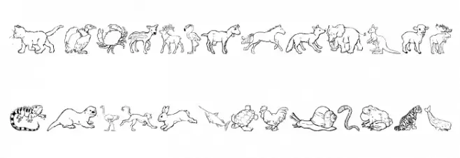 Nina's Animals Fuentes MINÚSCULAS