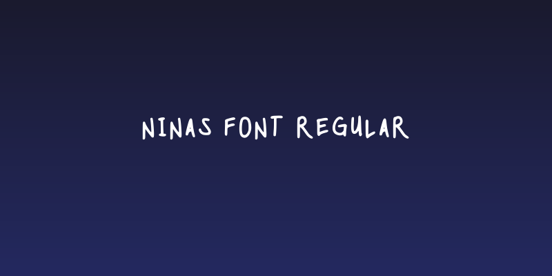 Ninas Font Regular Social Header