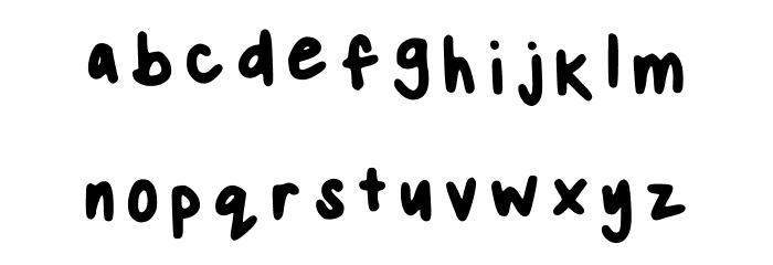Ninas Font Regular Font LOWERCASE