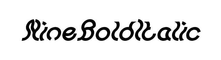 Nine Bold Italic  Frei Schriftart Herunterladen
