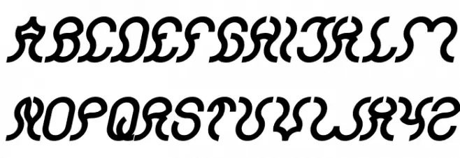 Nine Bold Italic Schriftart Groß