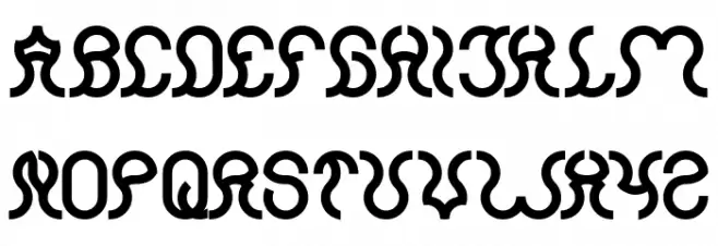 Nine Bold Schriftart Groß