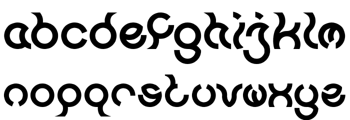 Nine Bold Font LOWERCASE