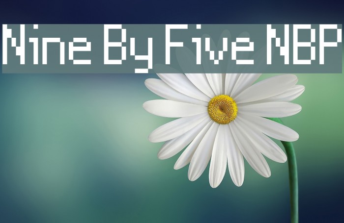 Nine By Five NBP Font examples