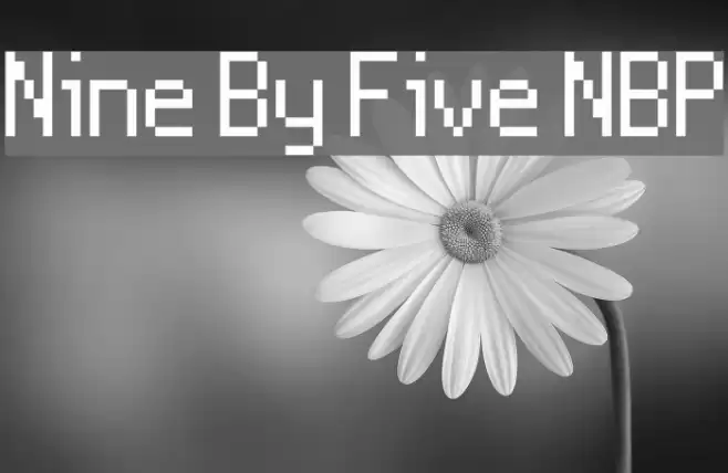 Nine By Five NBP Font examples