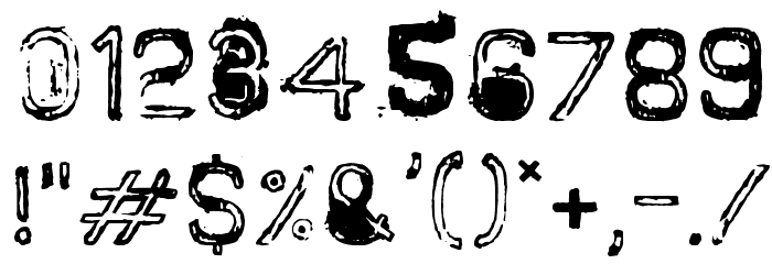 Nine Feet Under Font OTHER CHARS