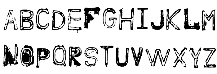 Nine Feet Under Font LOWERCASE