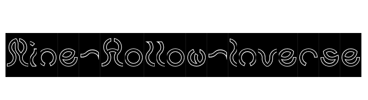 Nine-Hollow-Inverse  Free Fonts Download