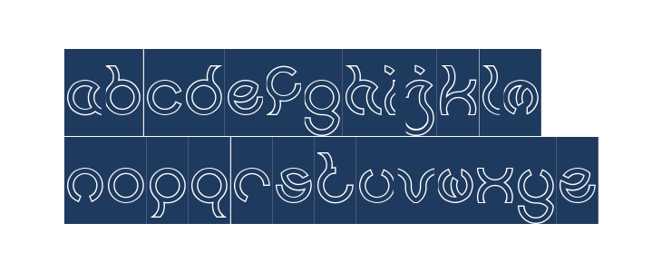 Nine-Hollow-Inverse Lowercase