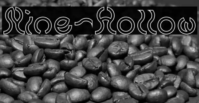 Nine-Hollow Font examples