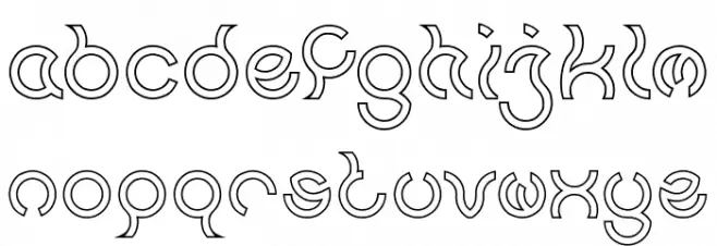 Nine-Hollow फ़ॉन्ट लोअरकेस