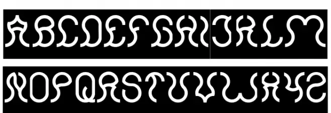 Nine-Inverse Schriftart Groß