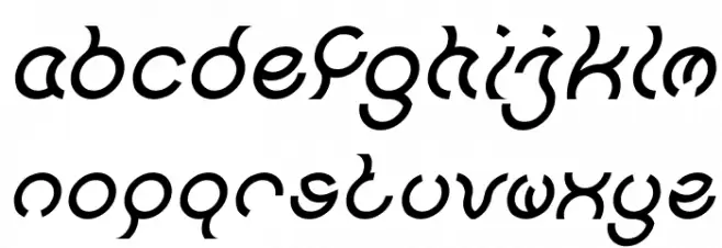 Nine Italic Caratteri MINUSCOLO