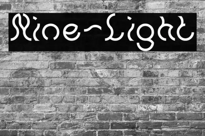 Nine-Light Font examples