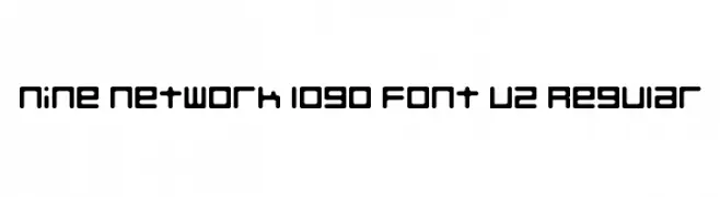 Nine Network logo font v2 Regular  Free Fonts Download