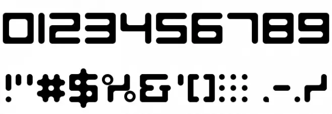 Nine Network logo font v2 Regular Font OTHER CHARS