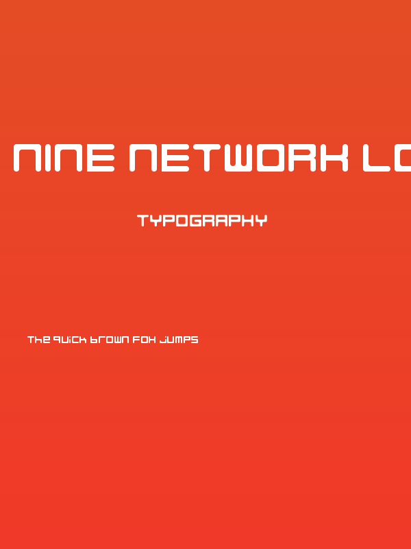 Nine Network logo font v2 Regular Poster
