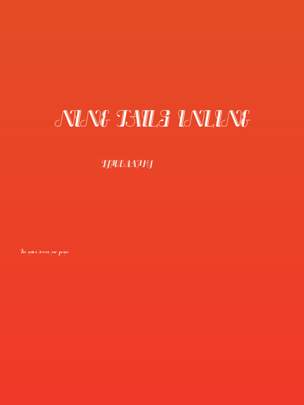 Nine tails inline Poster