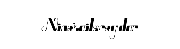 Nine tails regular Font