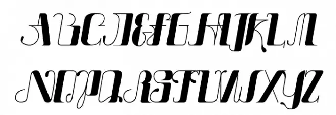 Nine tails regular 字体 大写