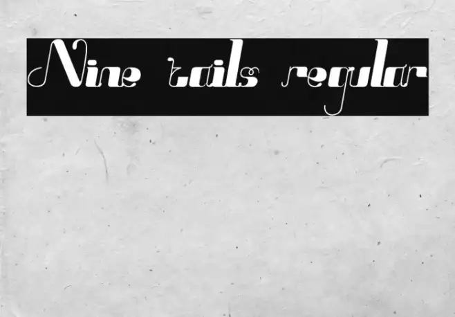 Nine tails regular Example 3