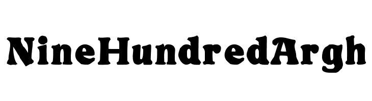 NineHundredArgh  नि: शुल्क फ़ॉन्ट्स डाउनलोड