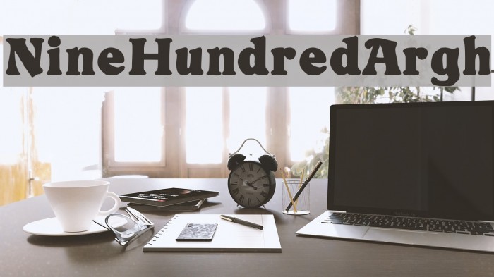 NineHundredArgh Font examples