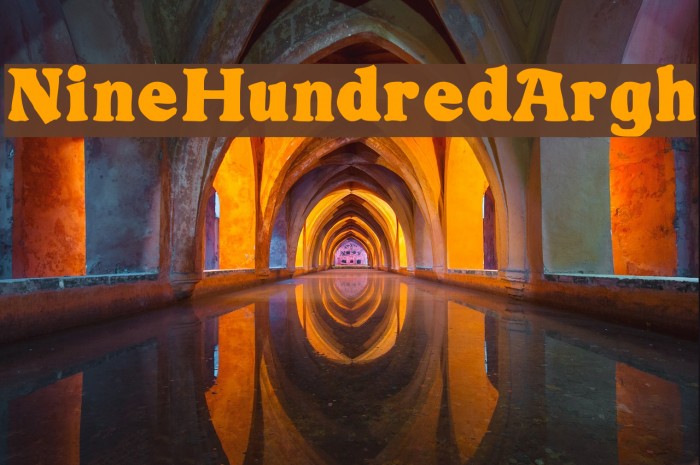 NineHundredArgh Font examples
